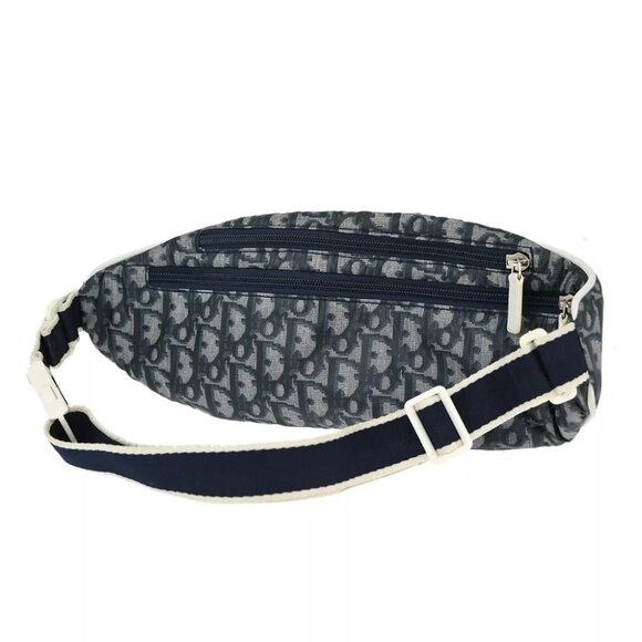 Christian Dior Navy Trotter Saddle Belt Bum Bag Pouch MC0023 143067 - Picture 2 of 10
